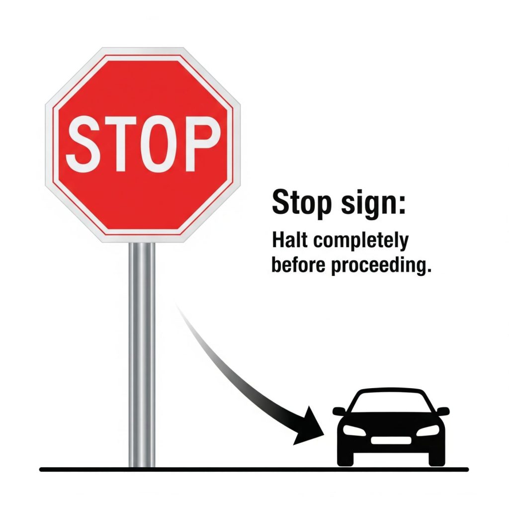 Tips rijles over stopbord